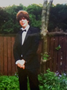 This teenager has grown up to regret some of the decisions he made. Not least the awful hair.  