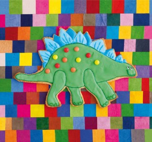 Stiggle stegosaurus by Howard Shooter and Lauren Floodgate. The print now adorning my oldest daughter's bedroom wall.