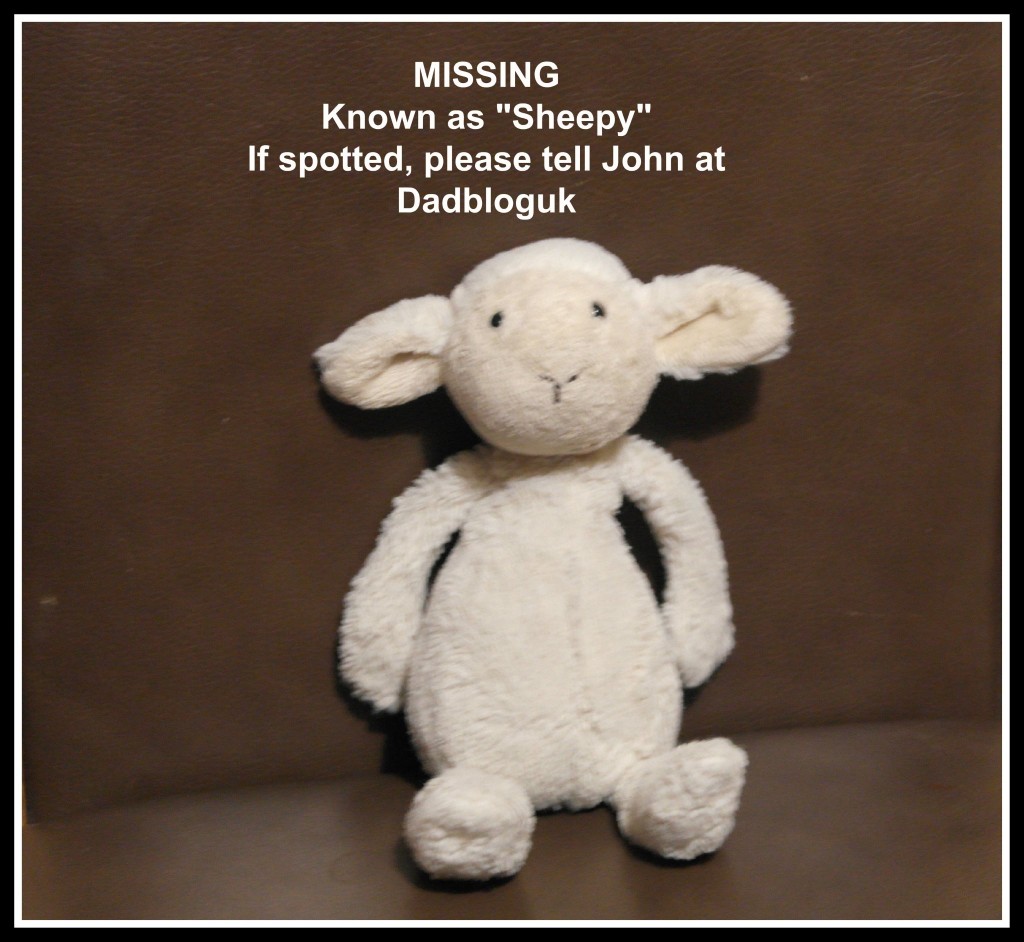 cuddly toy, child, children, favourite toy, missing toy, dad blogger, daddy blogger father blogger, sheepy