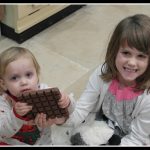 Two kids, one huge bar of chocolate. What happened next?