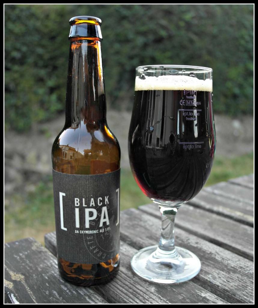 Black IPA from Stewart Brewing. A vrey distinctive beer. 