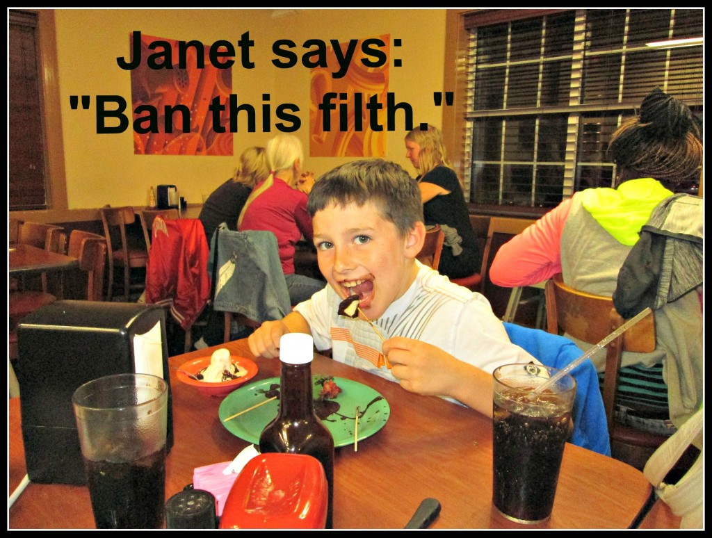 Janet STreet Porter, restaurants, child friendly, Daily Mail