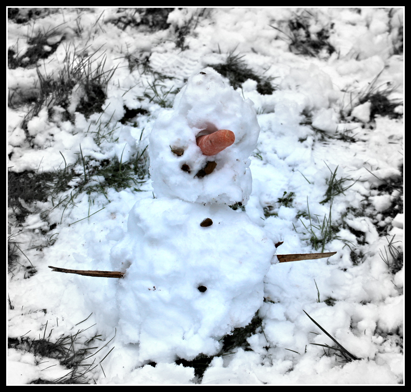 snow, snowman, weather, child, children