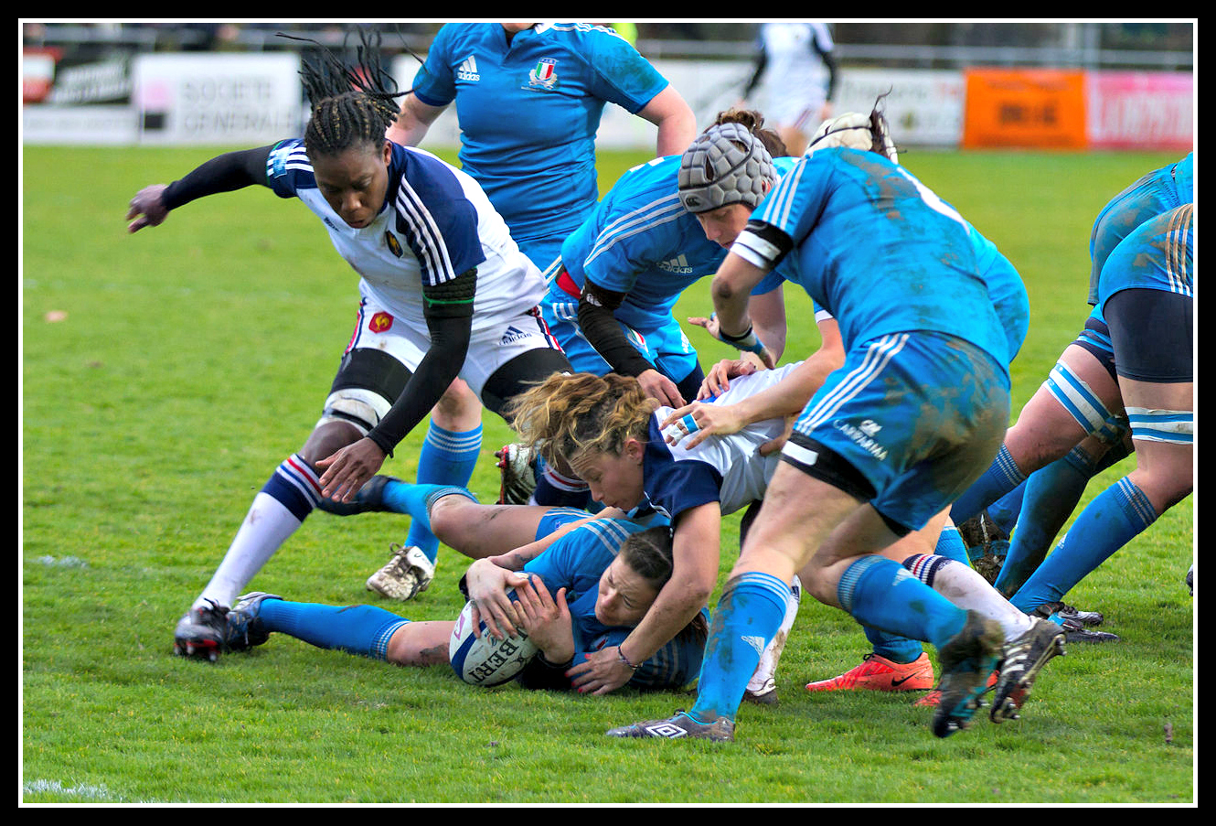 girls, playing, grandparents, independent play, rough play, rugby