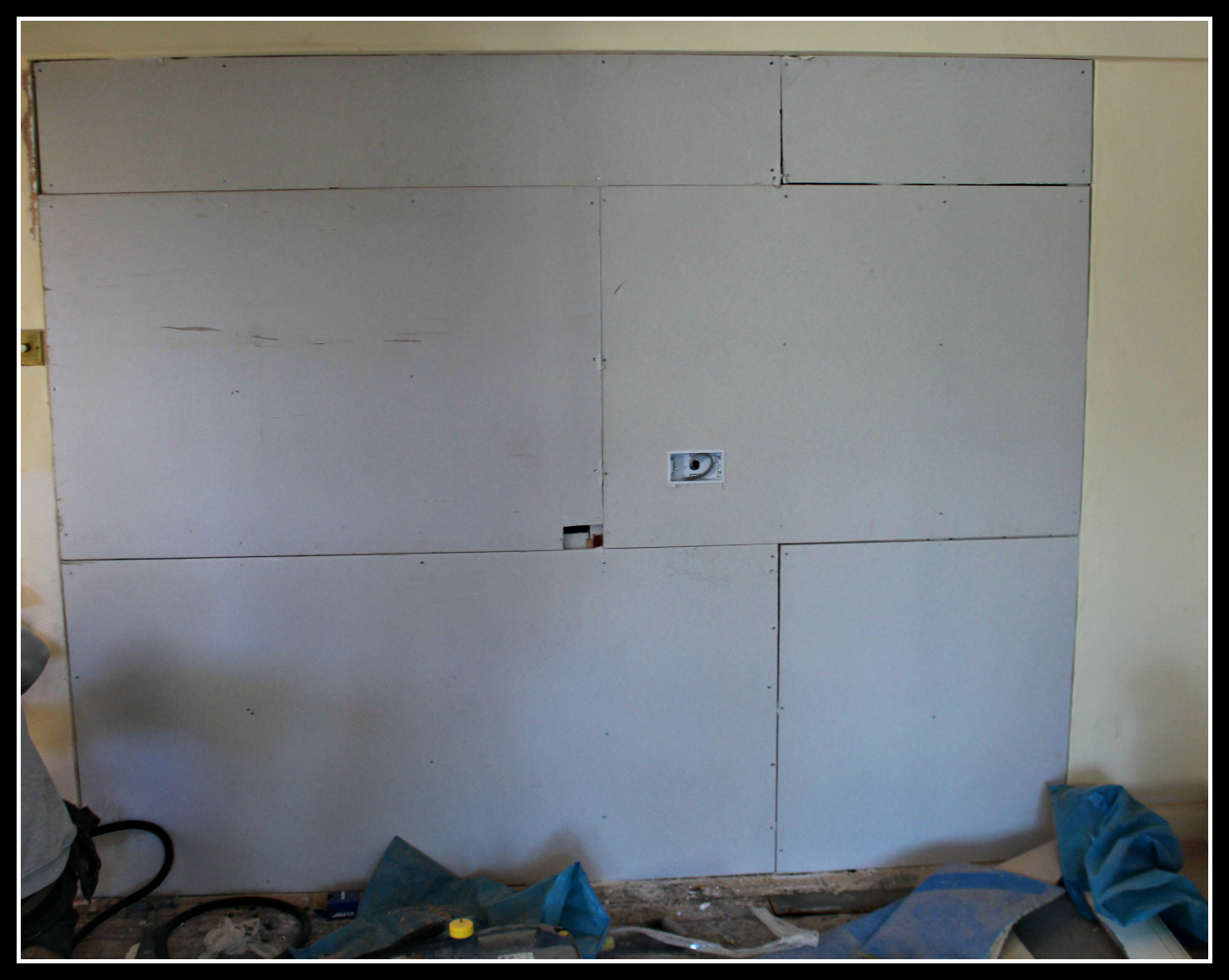 stud wall, stud work wall, new kitchen, home improvement