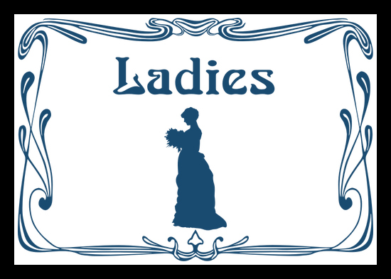 ladies, lavatories, ladies' conveniences, cloakroom