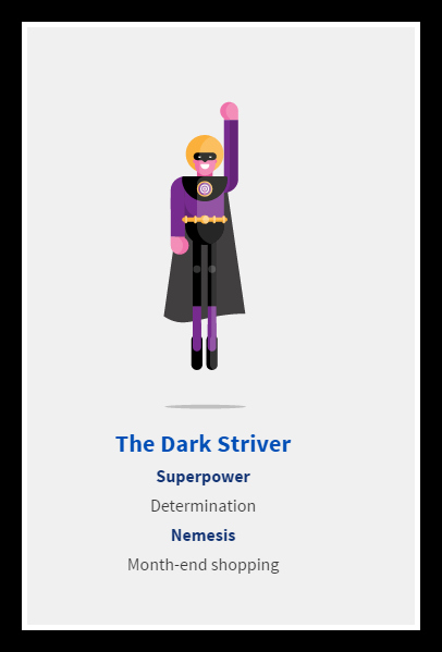 Aviva, Dark Striver, financial personality test