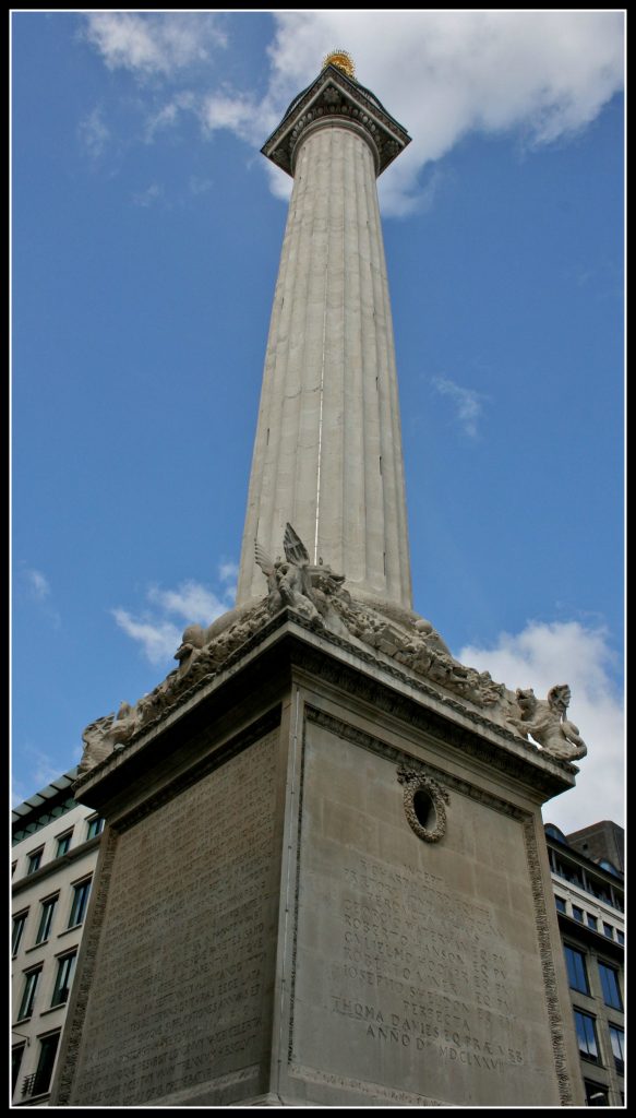 Monument, The Monument, Great Fire of London, Monument to the Great Fire of London, days out in London