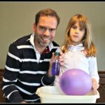 Electromagnetic balloon: science experiments for kids No 4