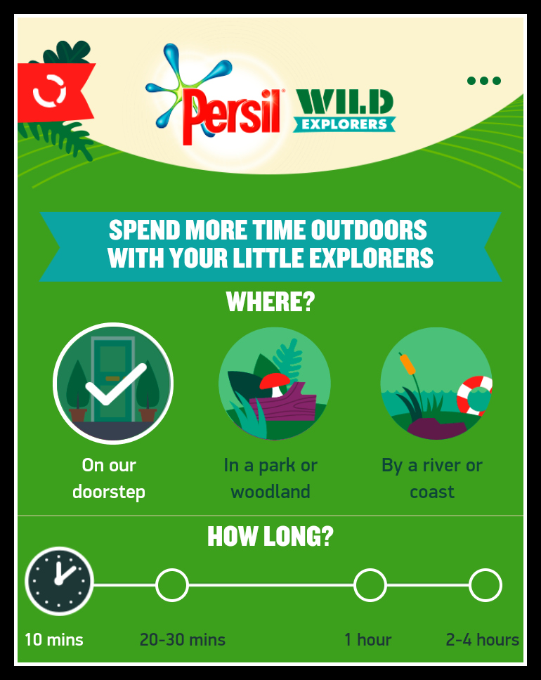 Persil, The Wild Network, Free The Kids, outdoor play, outside play, active children, healthy children