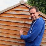 Giving the garden shed some love with Sadolin wood stain