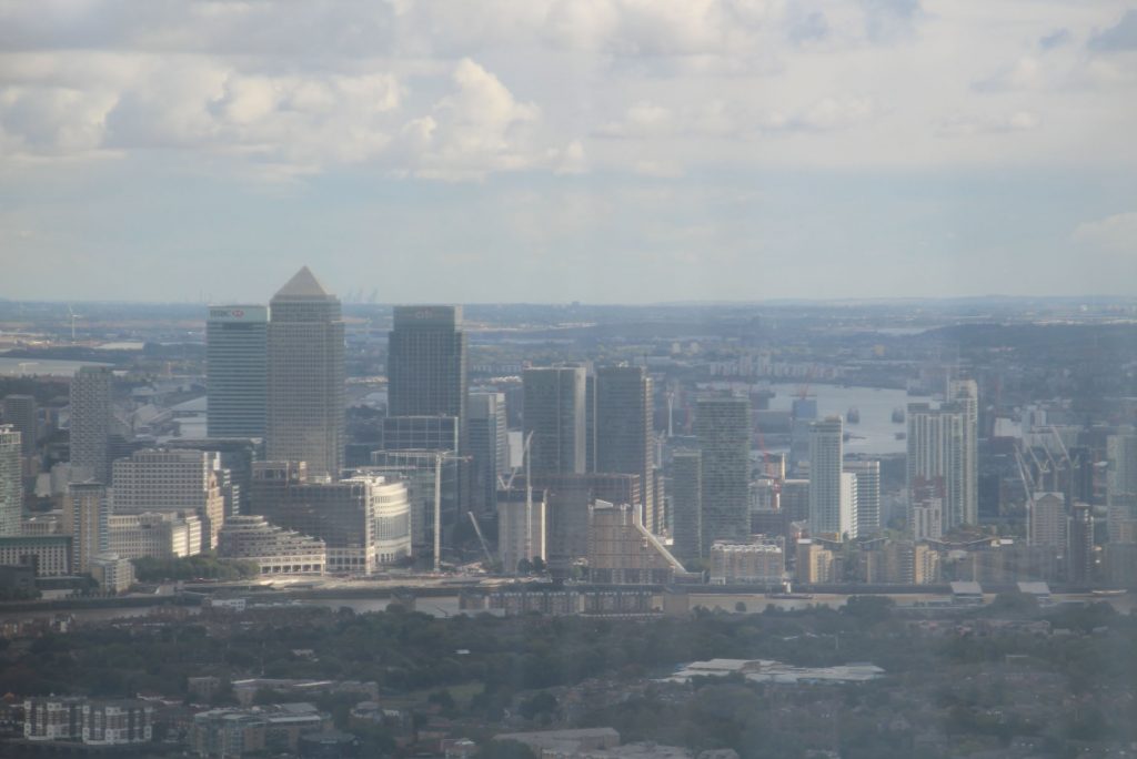 View From The Shard, Canary Wharf, London