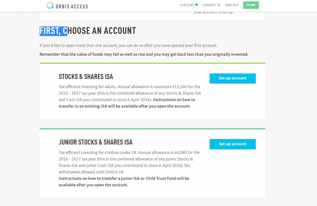 Junior Individual Savings Account, JISA, Orbis Acccess, dadbloguk, dadbloguk.com