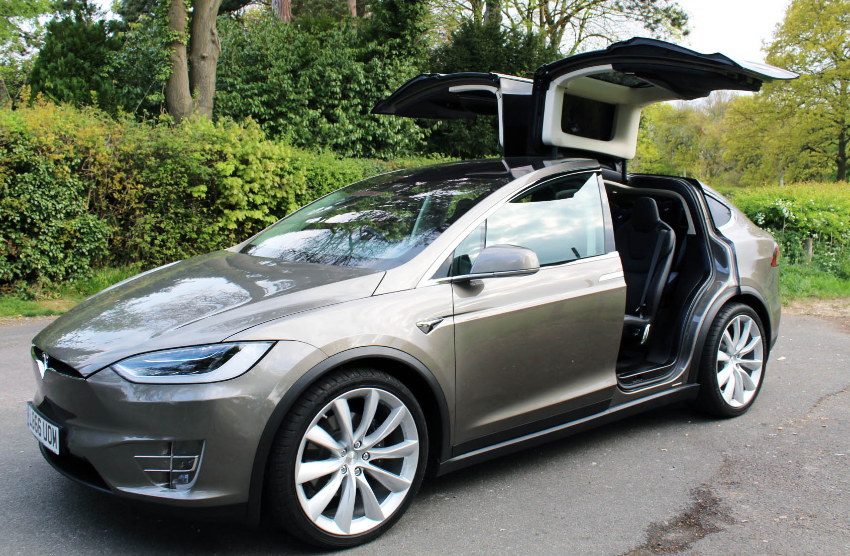 Tesla Model X, falcon wing doors, EVr Go Electric, dadbloguk, dadbloguk.com, school run dad, electric car reviews