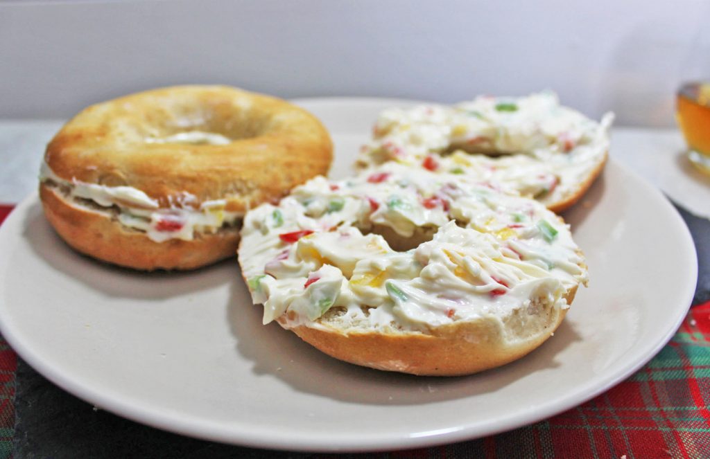 Iceland, Iceland plain bagels, cream cheese and pepper babgels, cream cheese and fresh pepper bagels