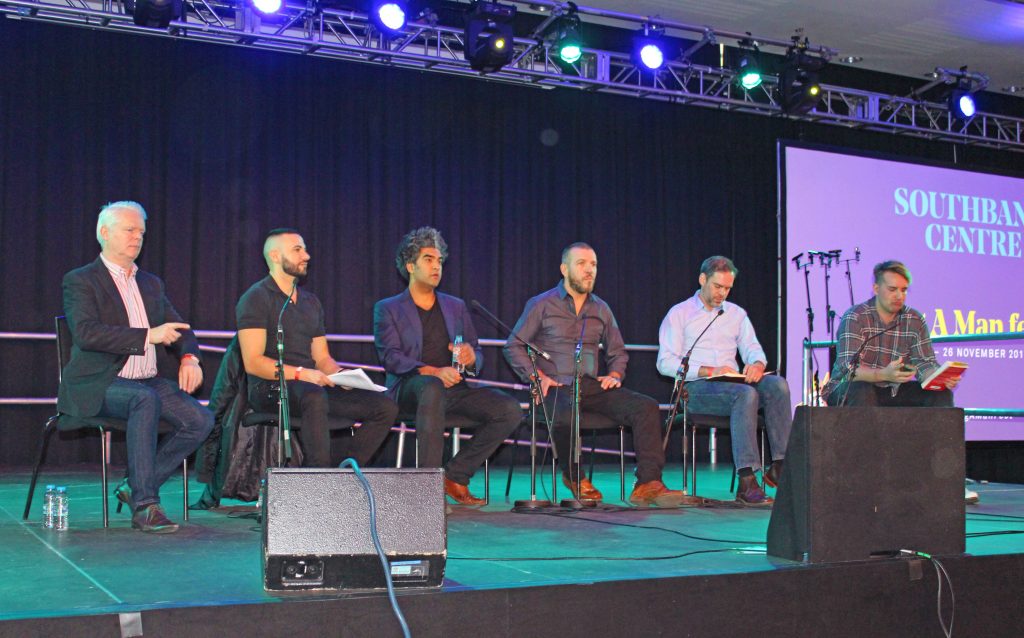Being A Man festival, Southbank Centre, Mahtab Hussain, Clive Mason, Neil Stanhope, Chris Hemmings, Cliff Joannou
