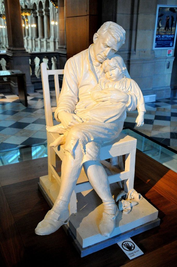 Motherless statue, Motherless by George Anderson Lawson, GA Lawson, Kelvingrove, #srd, school run dd