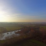 Sussex and Kent landscape by drone