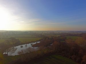 Surrey, Sussex, early morning photograph, reflections, drone photograph, aerial photography, dadbloguk, uk dad blogger