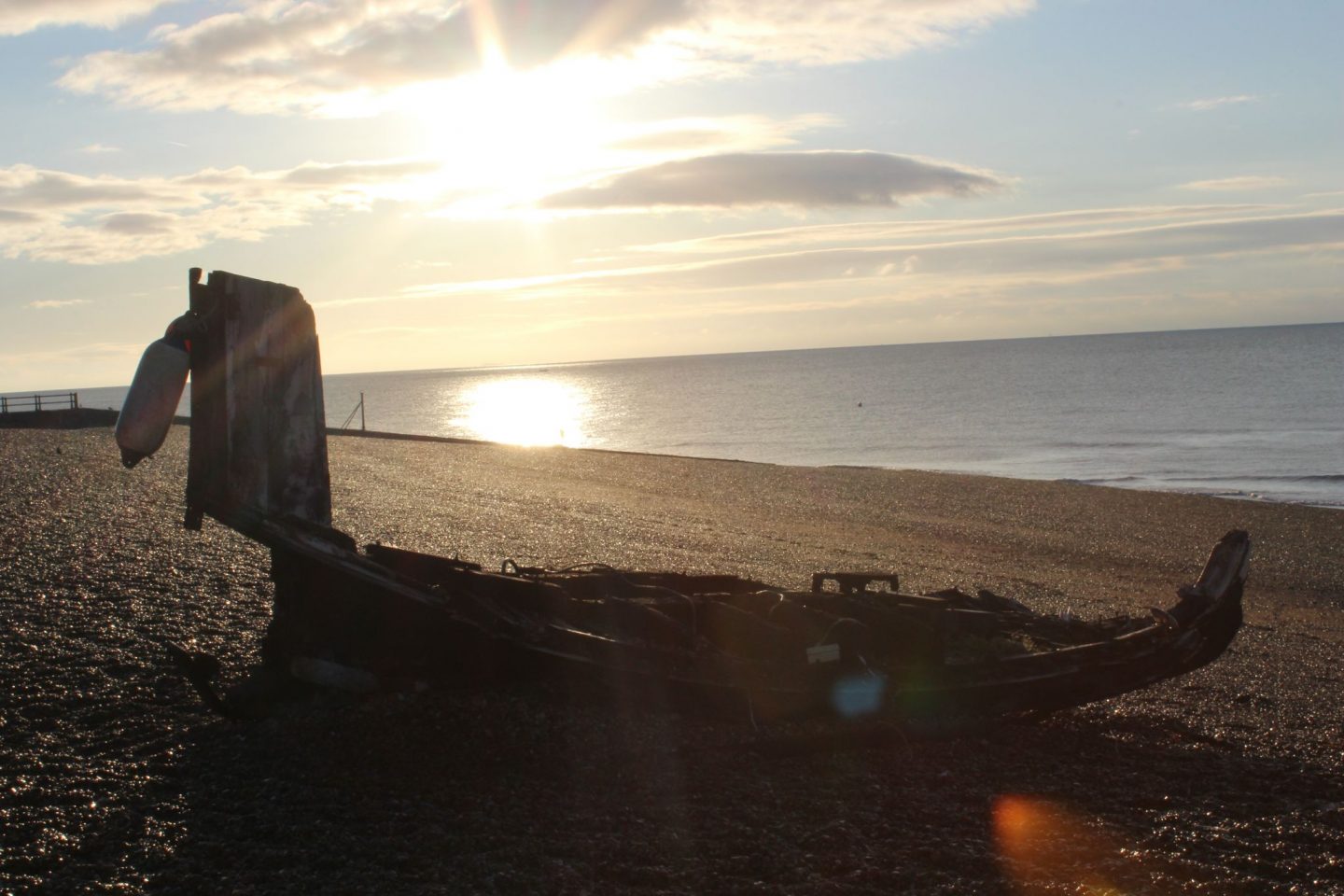 Editing the sky using photoshop, fishing boat, sun flare, #mysundayphoto, coast, seaside