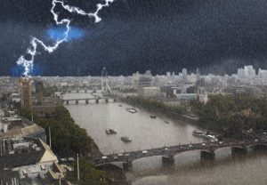 lightning, photo editing, photoshop, palace of westminster, London views, River Thames, Millbank Tower, Atmosphere bar, Atmosphere Millbank Tower, dadbloguk, dad blog, photography