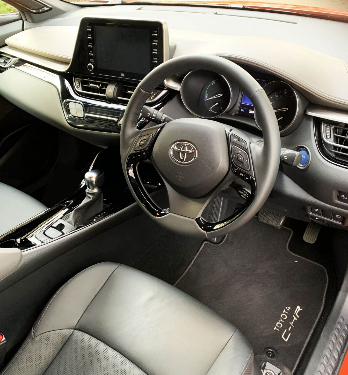 Toyota C-HR interior, Toyota C-HR Orange Edition, UK dad blog, dad blog