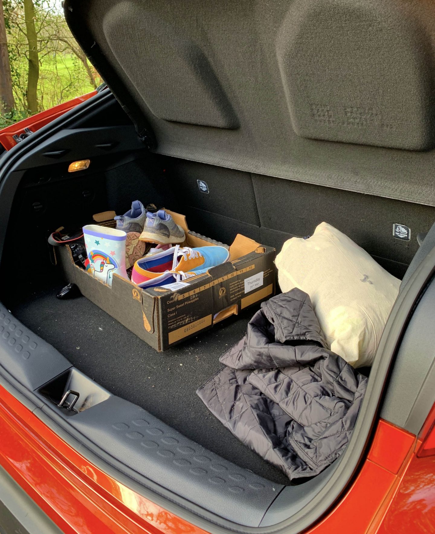 Toyota boot, boot space