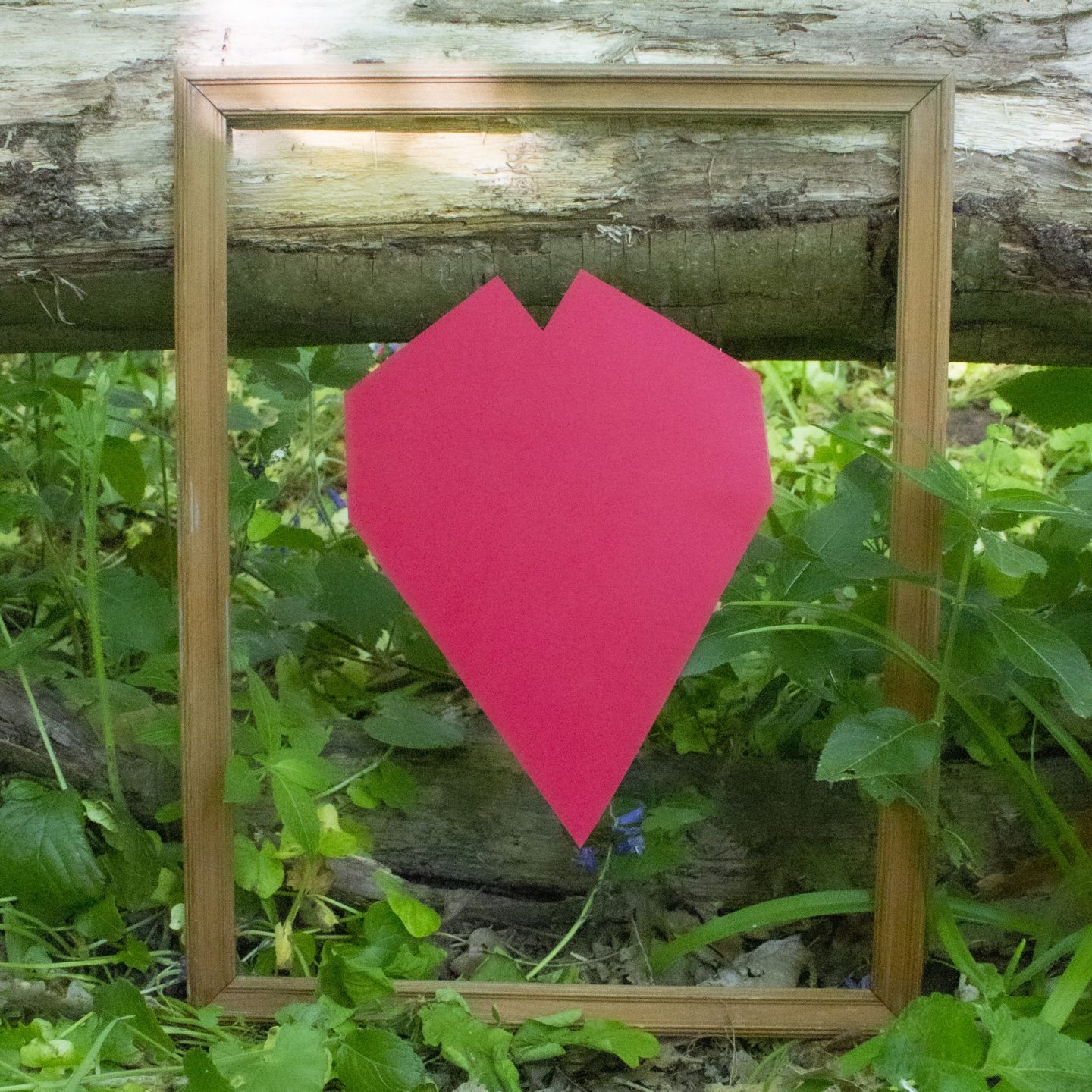 Framed picture of a cardboard heart, #SpreadFactsNotFear, IFRC, Spread Facts Not fear, International Federation of the Red Cross and Crescent, 