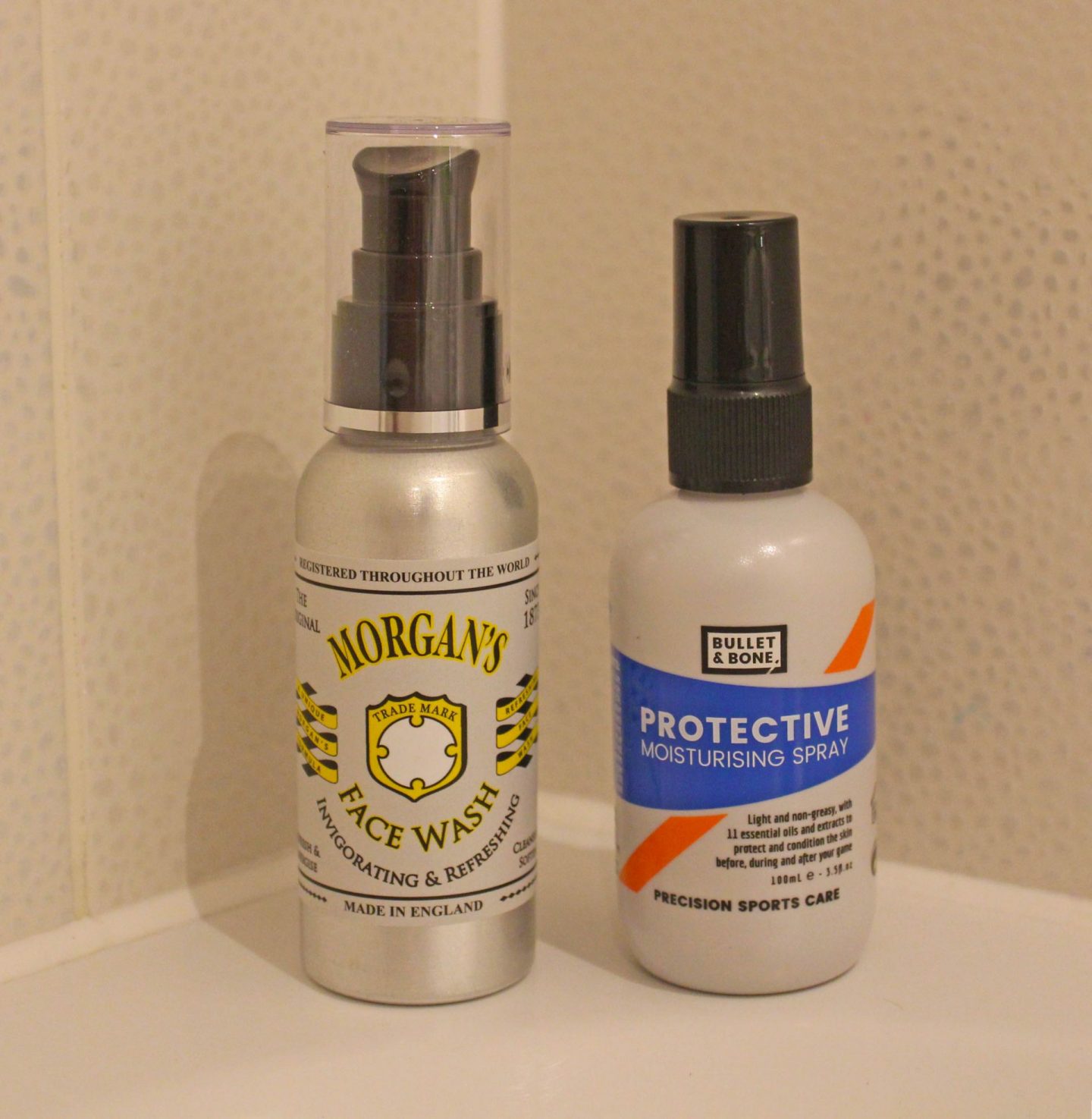 Morgan's pomade face wash, Bullet and bone protective moisturing spray, uk dad blogger, uk dad blog 