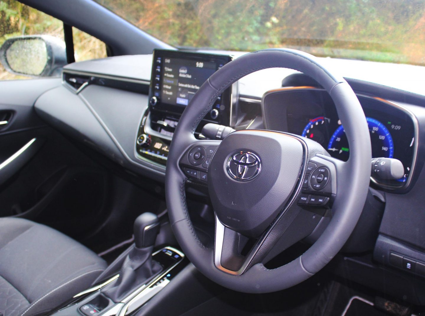 Driver's area of Toyota Corolla