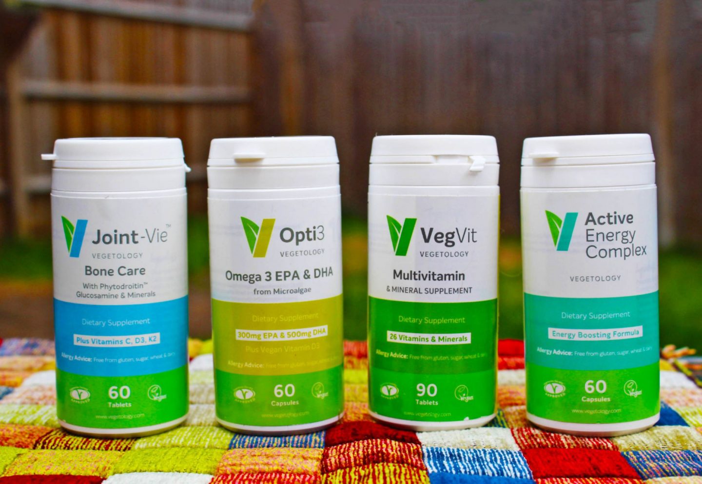 Range of health supplements from Vegetology