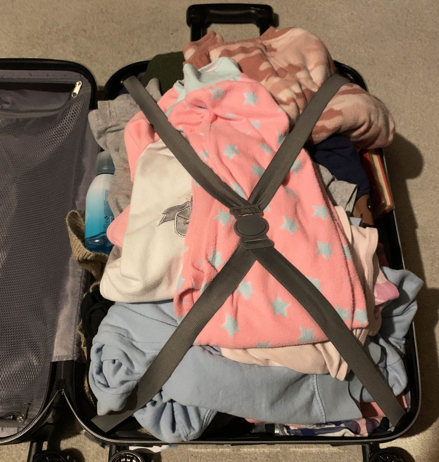 Full suitcase.