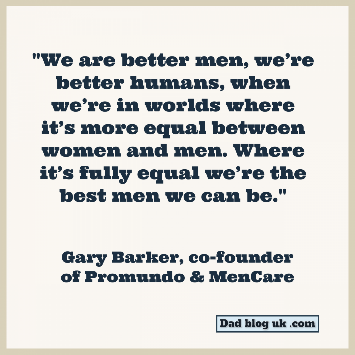 Gender and fatherhood Q A with campaigner Gary Barker Dad Blog UK