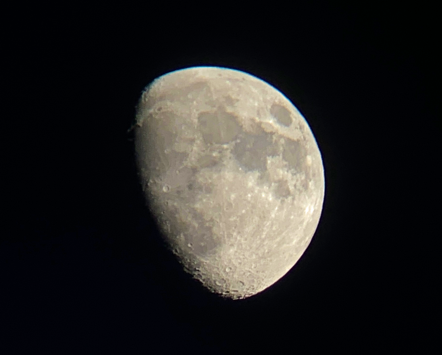Photograph of the moon, my own Operation Moon Shot.