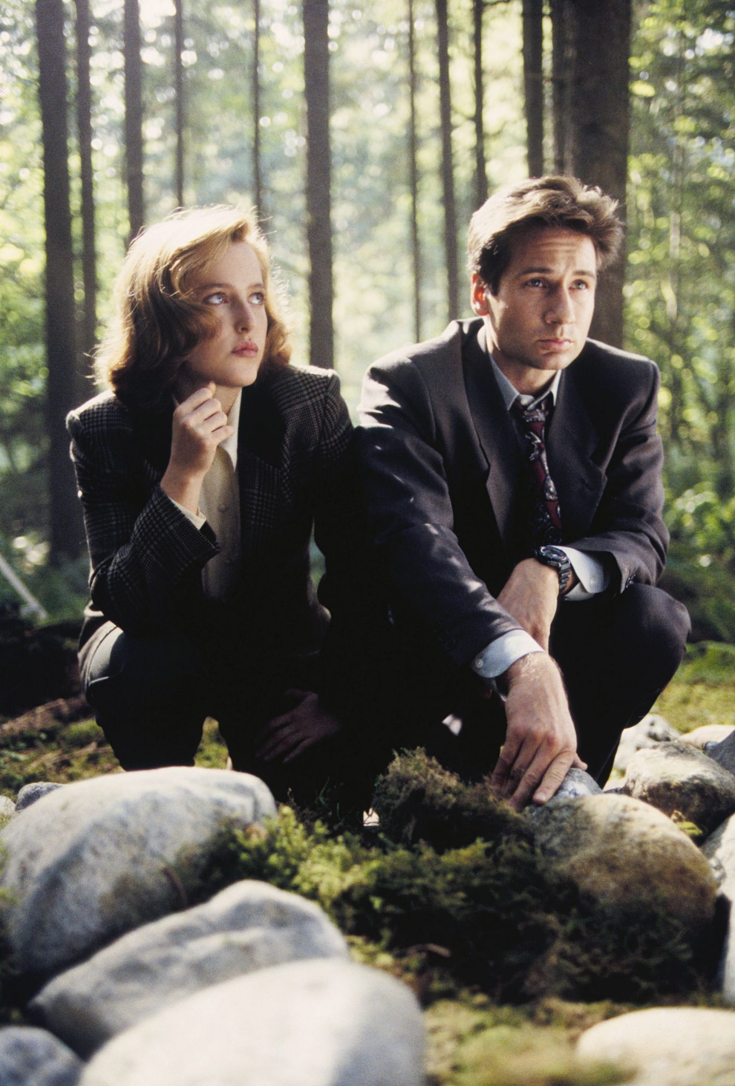 Mulder and Scully from the X-Files