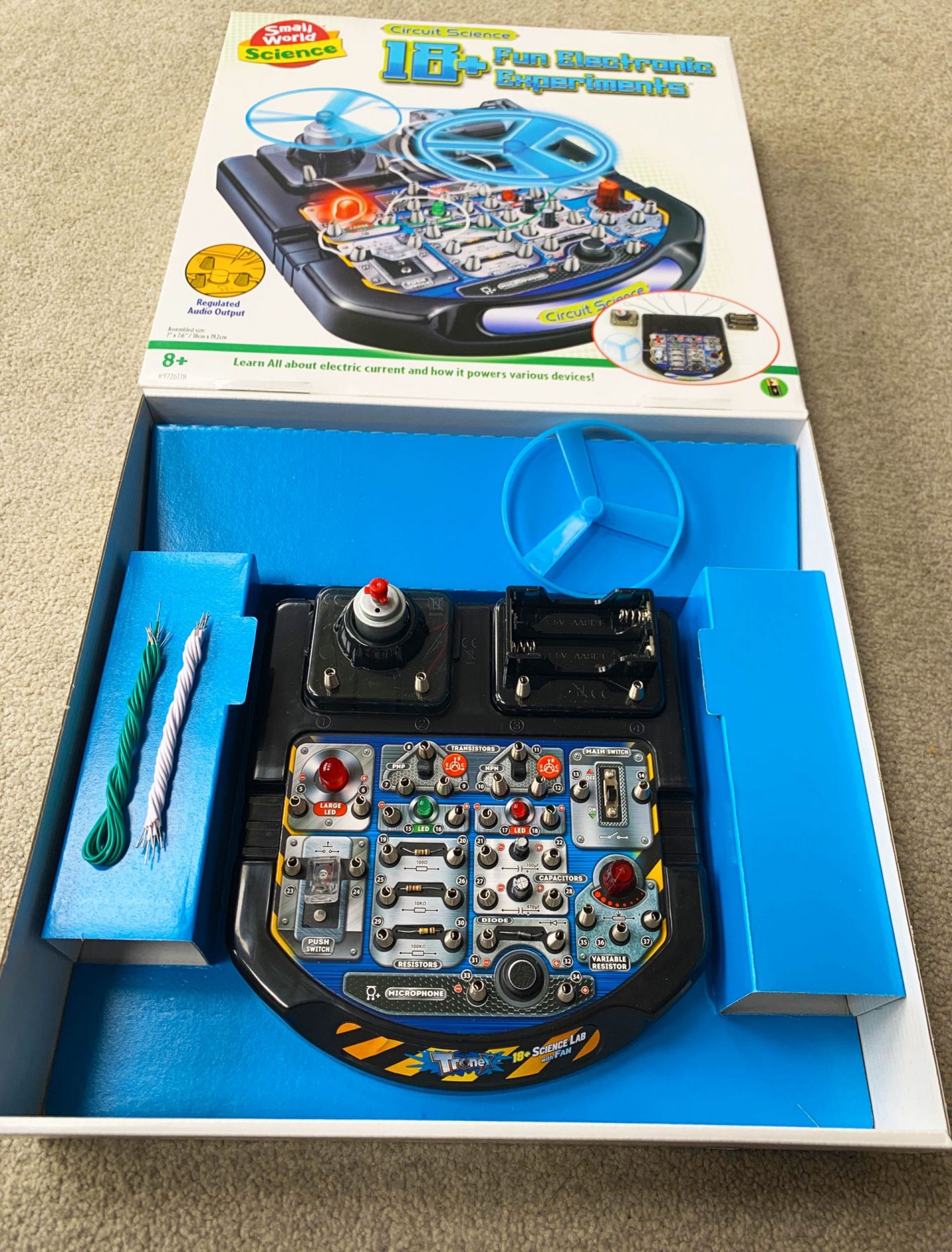 Small World Science electric circuit toy in box