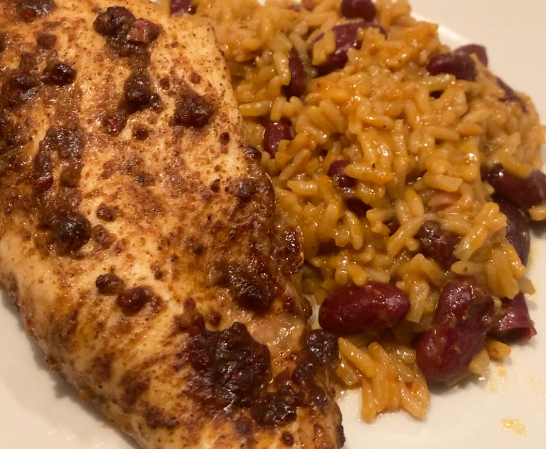 Jerk chicken made using SimplyCook recipe