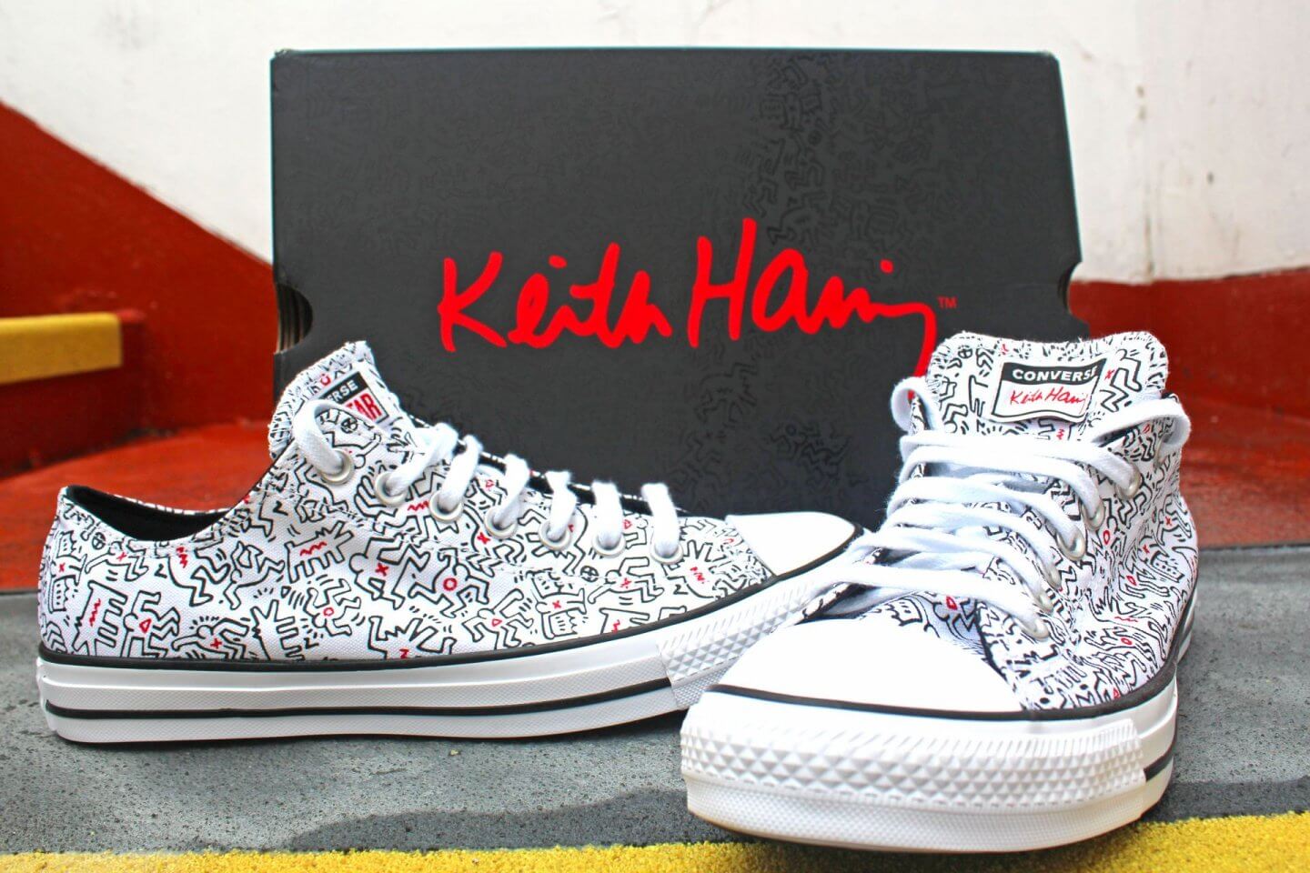 Converse All Star, Keith Haring print