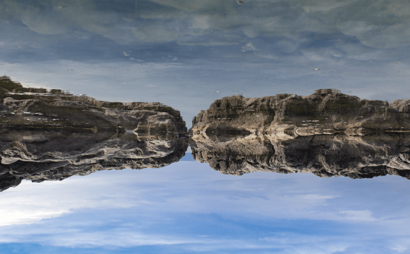 rock pool upside down