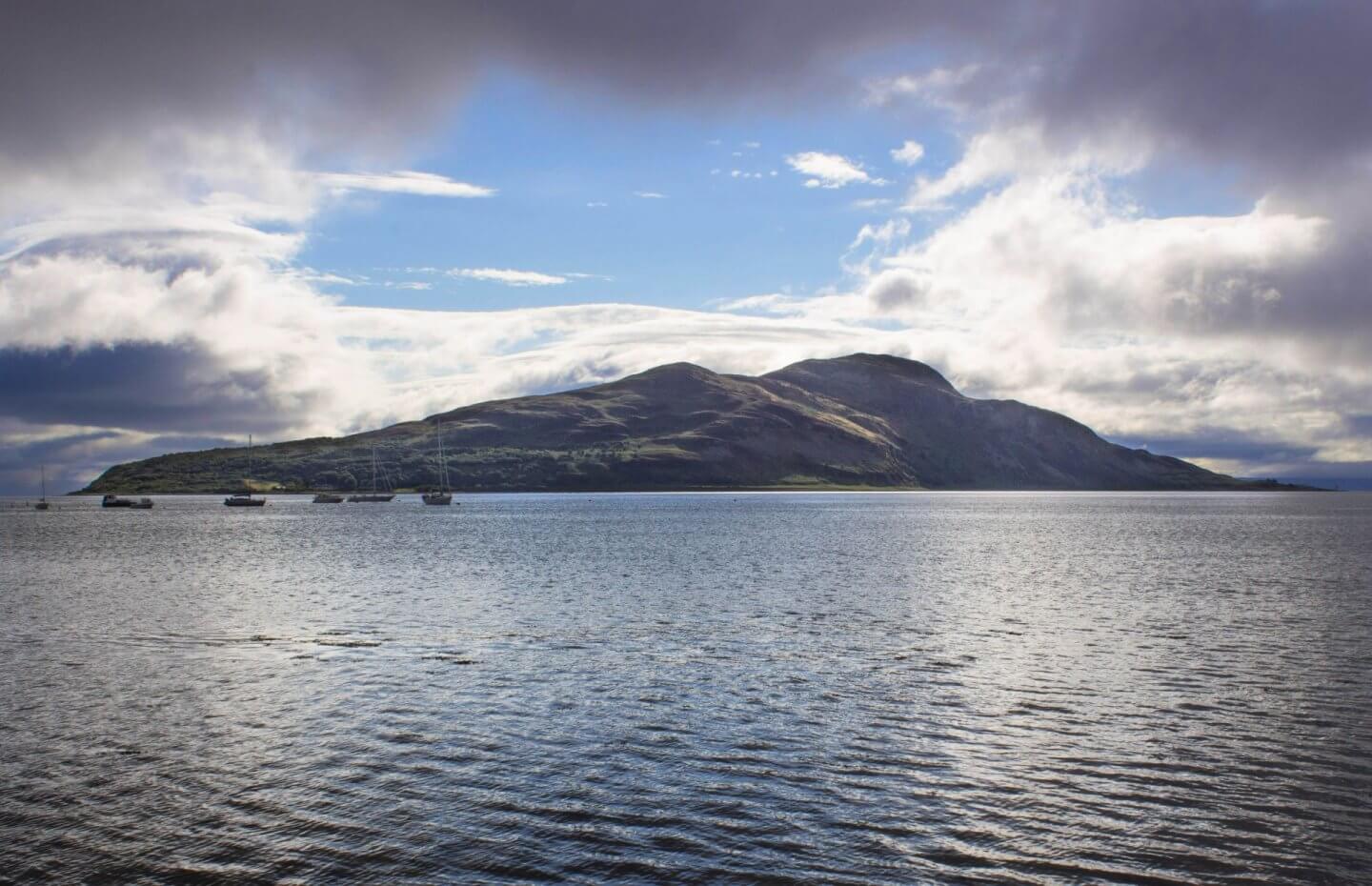 Holy Isle near the Isle of Arran