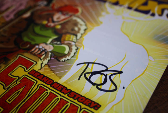 Robert Deas signed comic