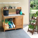 Preparing for our house move with the Yaheetech Garden Potting Bench Table #ad