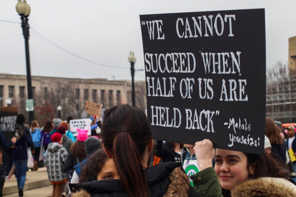 Male entitlement and misogyny protest phoito.